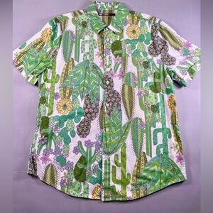 Mr. Turk Green Cactus Button Up